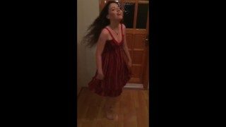 Amateur Türkish Tenn home Dancing
