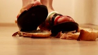 Bread Crush Barefoot and With Slippers(For Full Clip Visit My Store)