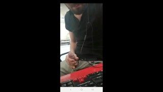 Turkish Guy Desperately Moans and Cums Live
