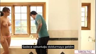 Her stepfather watches and fucks the young girl taking a shower. Porn with Turkish subtitles.